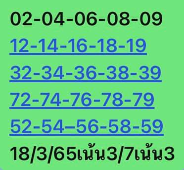 หวยหุ้นวันนี้ 18/3/65 ชุดที่ 10