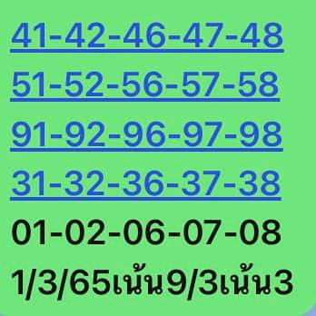 หวยหุ้นวันนี้ 1/3/65 ชุดที่ 7