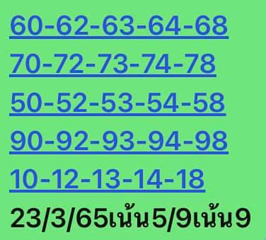 หวยหุ้นวันนี้ 23/3/65 ชุดที่ 3