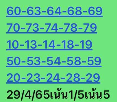 หวยหุ้นวันนี้ 29/4/65 ชุดที่ 10