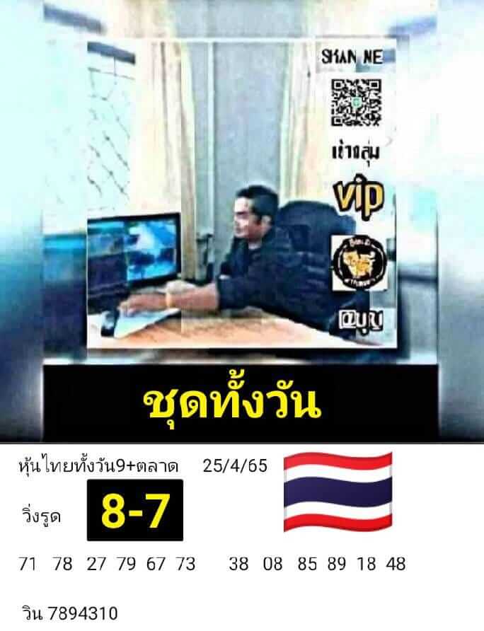 หวยหุ้นวันนี้ 25/4/65 ชุดที่ 7