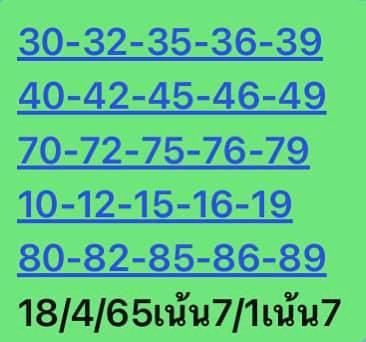 หวยหุ้นวันนี้ 18/4/65 ชุดที่ 6