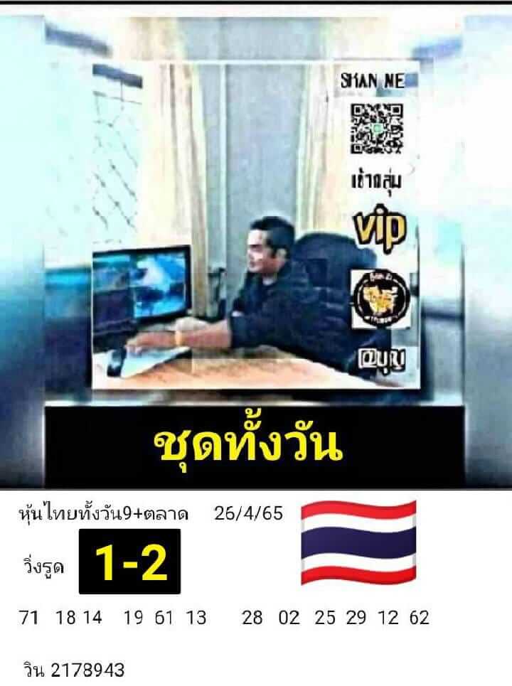 หวยหุ้นวันนี้ 26/4/65 ชุดที่ 3