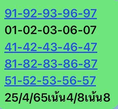 หวยหุ้นวันนี้ 25/4/65 ชุดที่ 3