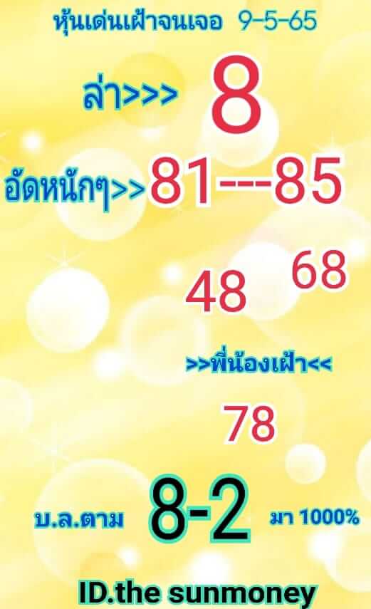 หวยหุ้นวันนี้ 9/5/65 ชุดที่ 9