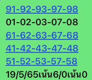 หวยหุ้นวันนี้ 19/5/65 ชุดที่ 3