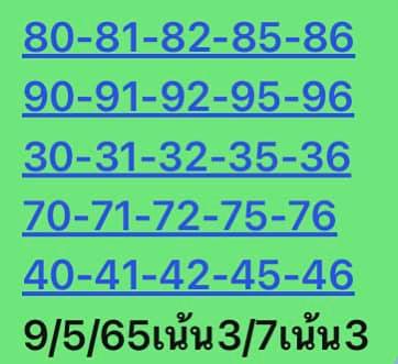 หวยหุ้นวันนี้ 9/5/65 ชุดที่ 6