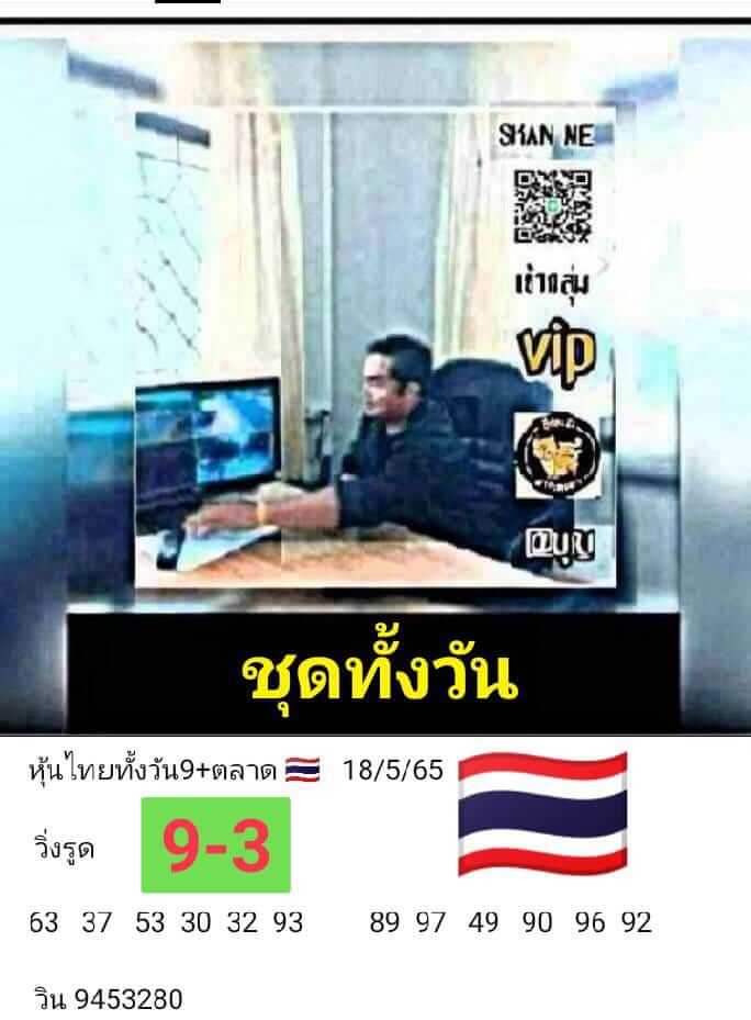 หวยหุ้นวันนี้ 18/5/65 ชุดที่ 2