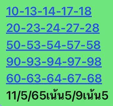 หวยหุ้นวันนี้ 11/5/65 ชุดที่ 3