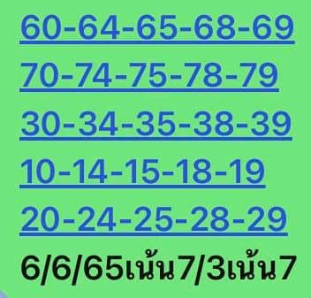 หวยหุ้นวันนี้ 6/6/65 ชุดที่ 2