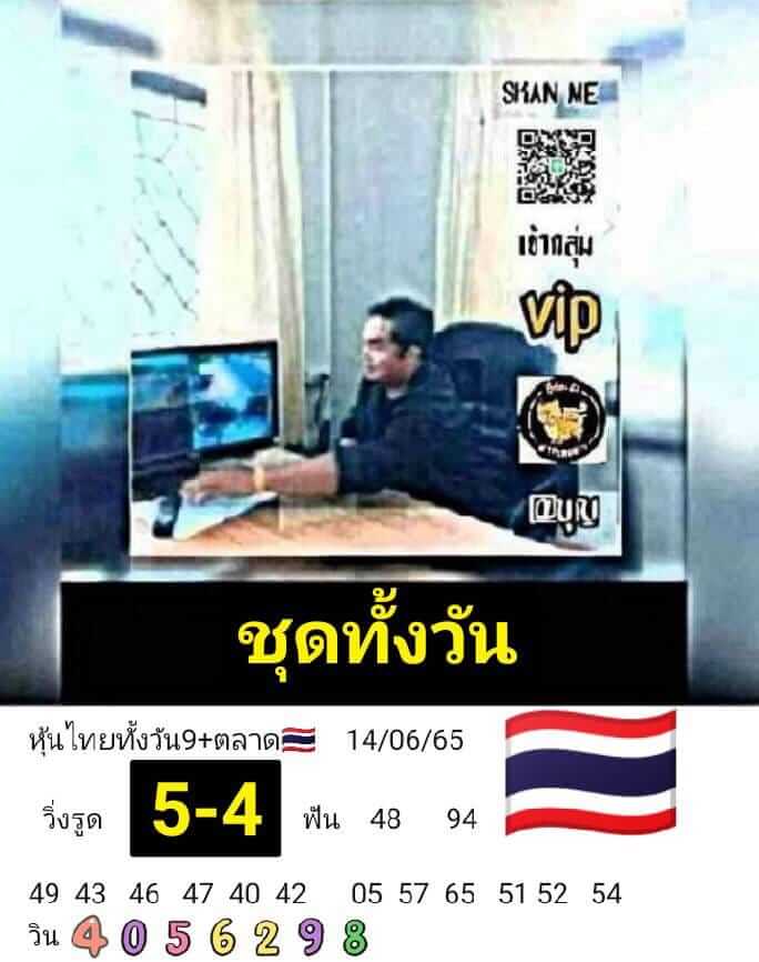 หวยหุ้นวันนี้ 14/6/65 ชุดที่ 6