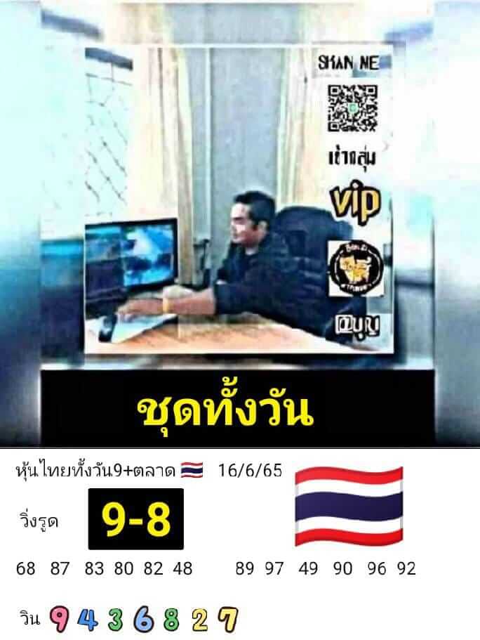 หวยหุ้นวันนี้ 16/6/65 ชุดที่ 3