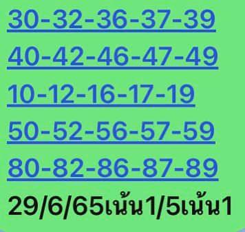 หวยหุ้นวันนี้ 29/6/65 ชุดที่ 1