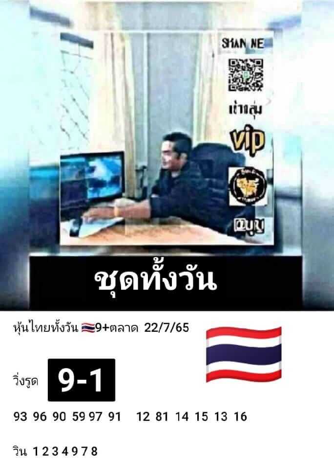 หวยหุ้นวันนี้ 22/7/65 ชุดที่ 10