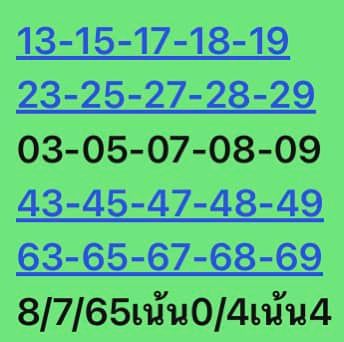 หวยหุ้นวันนี้ 8/7/65 ชุดที่ 5