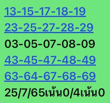 หวยหุ้นวันนี้ 25/7/65 ชุดที่ 2