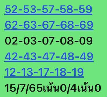 หวยหุ้นวันนี้ 15/7/65 ชุดที่ 5