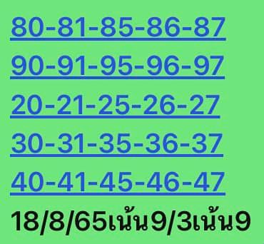 หวยหุ้นวันนี้ 18/8/65 ชุดที่ 4