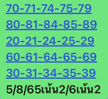 หวยหุ้นวันนี้ 5/8/65 ชุดที่ 5