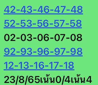 หวยหุ้นวันนี้ 23/8/65 ชุดที่ 8