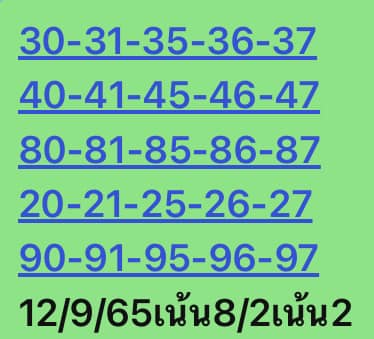 หวยหุ้นวันนี้ 12/9/65 ชุดที่ 5