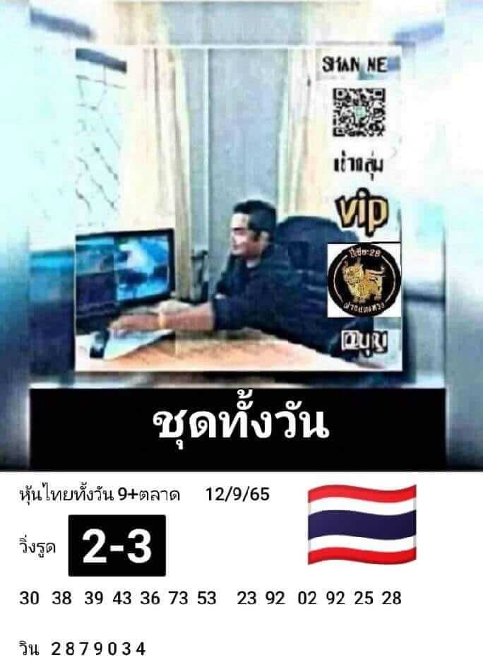 หวยหุ้นวันนี้ 12/9/65 ชุดที่ 6