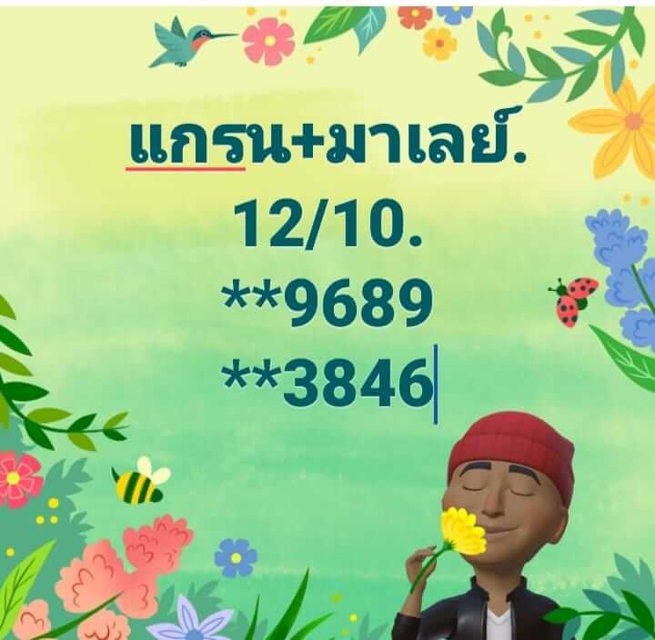 หวยมาเลย์วันนี้ 12/10/65 ชุดที่ 3