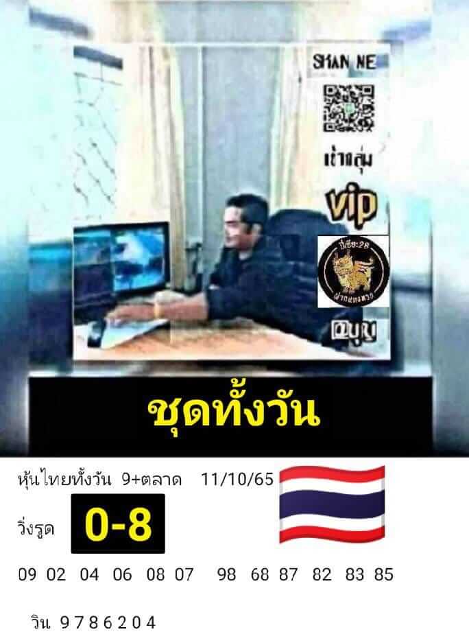 หวยหุ้นวันนี้ 11/10/65 ชุดที่ 3