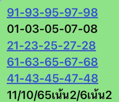 หวยหุ้นวันนี้ 11/10/65 ชุดที่ 7