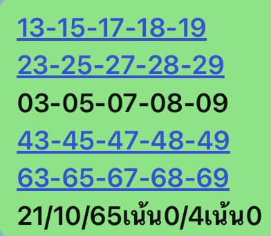 หวยหุ้นวันนี้ 21/10/65 ชุดที่ 7