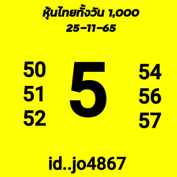 หวยหุ้นวันนี้ 28/11/65 ชุดที่ 4