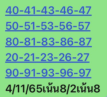 หวยหุ้นวันนี้ 4/11/65 ชุดที่ 10