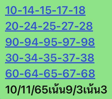 หวยหุ้นวันนี้ 10/11/65 ชุดที่ 4