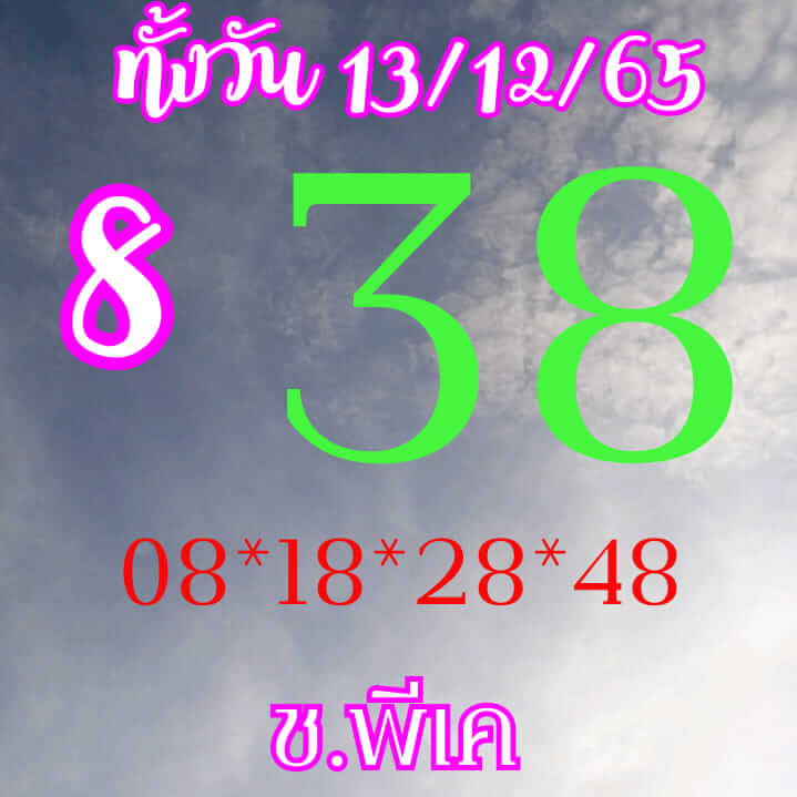 หวยหุ้นวันนี้ 13/12/65 ชุดที่ 7