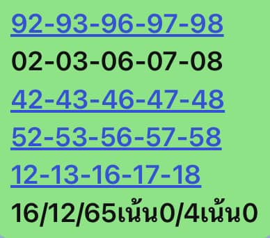 หวยหุ้นวันนี้ 16/12/65 ชุดที่ 5