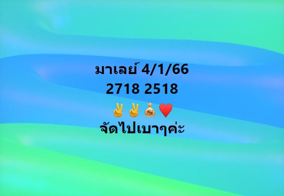 หวยมาเลย์วันนี้ 7/1/66 ชุดที่ 1