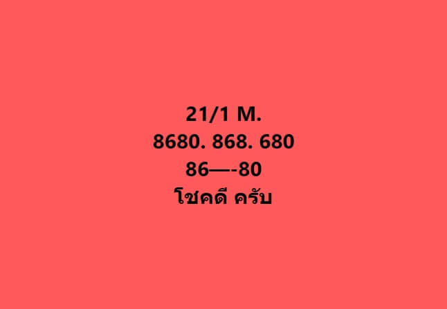 หวยมาเลย์วันนี้ 21/1/66 ชุดที่ 10