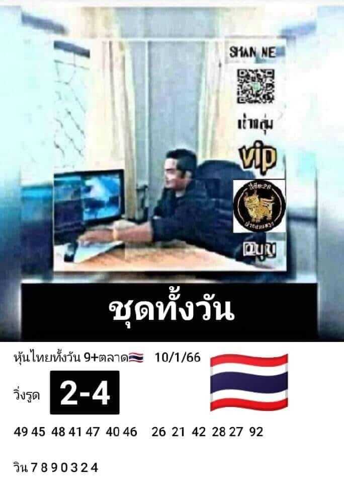 หวยหุ้นวันนี้ 10/1/66 ชุดที่ 6