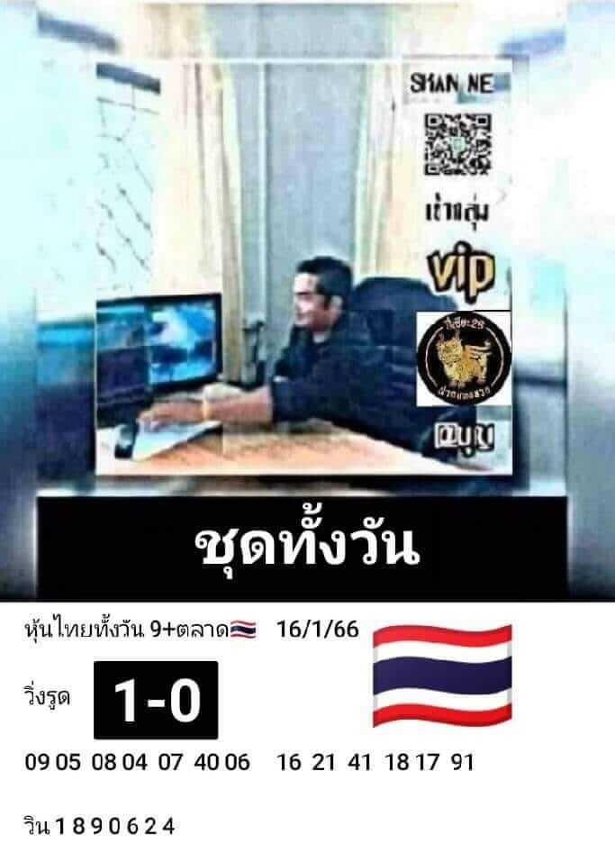 หวยหุ้นวันนี้ 16/1/66 ชุดที่ 5