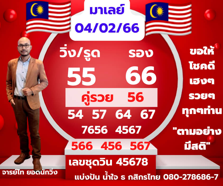 หวยมาเลย์วันนี้ 4/2/66 ชุดที่ 2