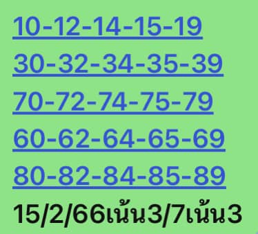 หวยหุ้นวันนี้ 15/2/66 ชุดที่ 10