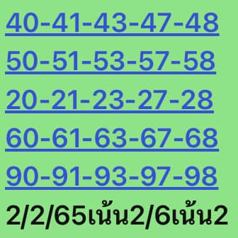 หวยหุ้นวันนี้ 2/2/66 ชุดที่ 8