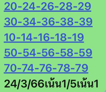 หวยหุ้นวันนี้ 24/3/66 ชุดที่ 4