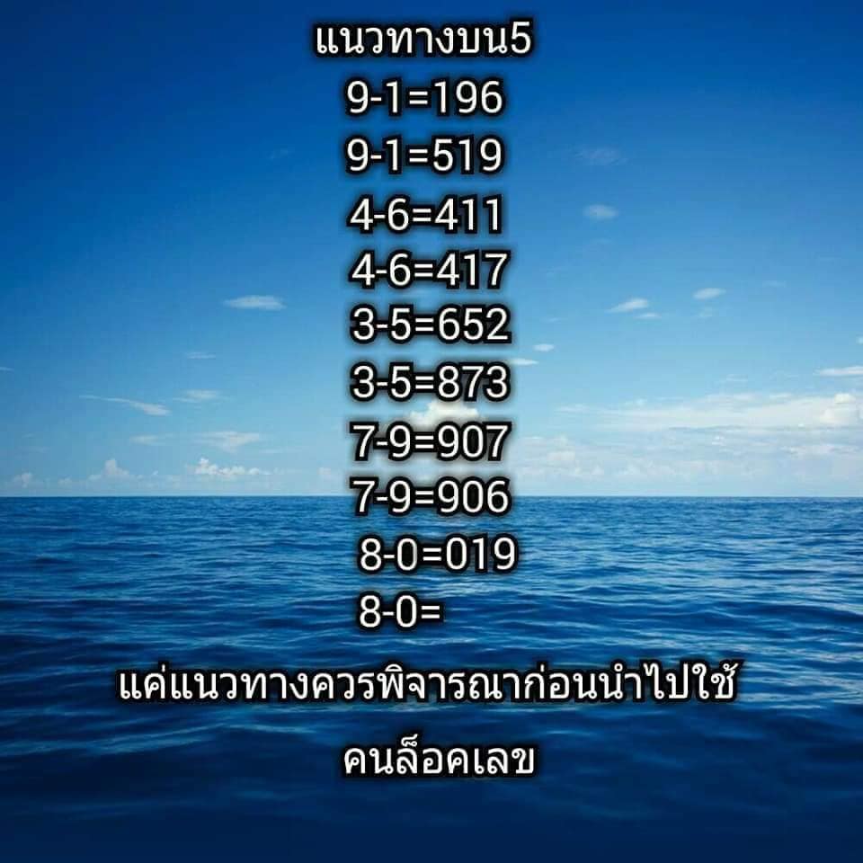 หวยคนล็อคเลข 16/5/66