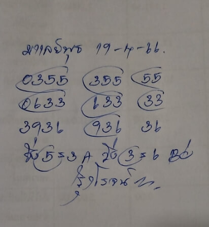 หวยมาเลย์วันนี้ 19/4/66 ชุดที่ 2