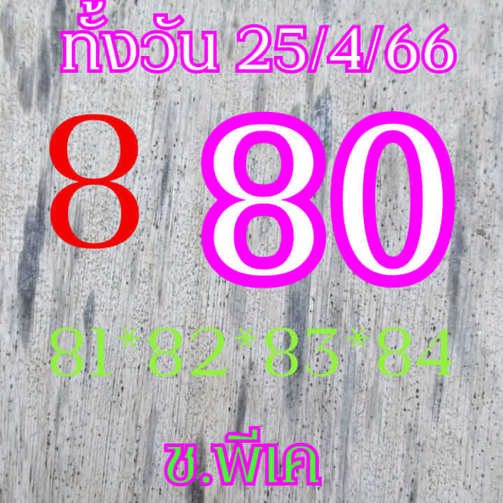 หวยหุ้นวันนี้ 25/4/66 ชุดที่ 3