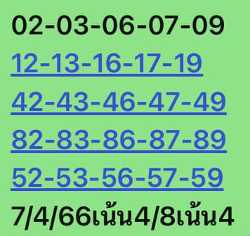 หวยหุ้นวันนี้ 7/4/66 ชุดที่ 7