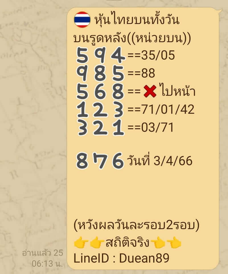 หวยหุ้นวันนี้ 3/4/66 ชุดที่ 7