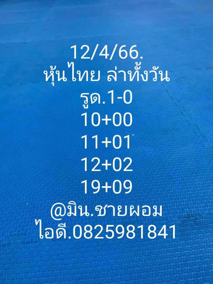 หวยหุ้นวันนี้ 12/4/66 ชุดที่ 8