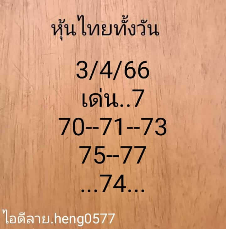 หวยหุ้นวันนี้ 3/4/66 ชุดที่ 8